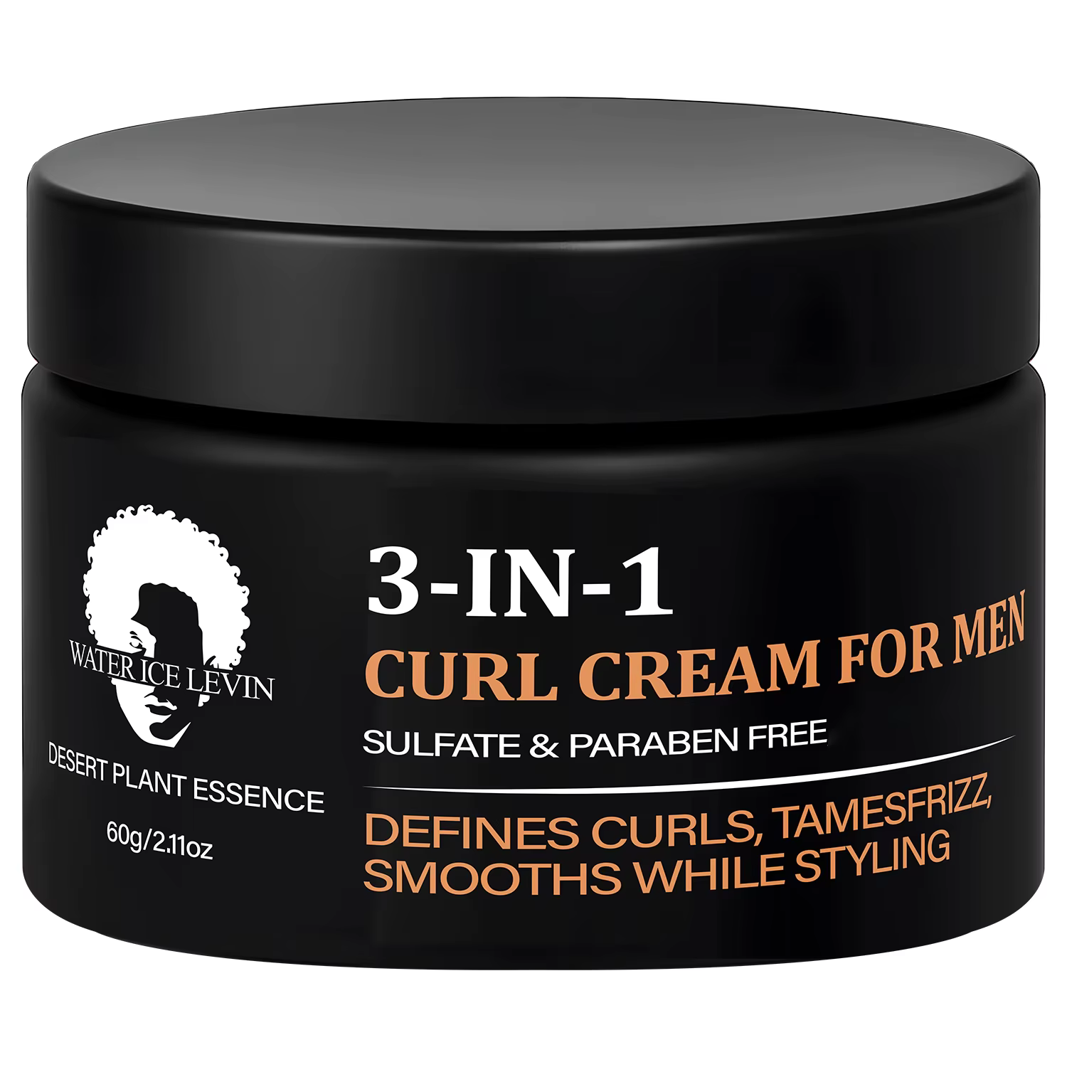 Crème pour cheveux 3 en 1 pour hommes : Sans sulfate/sans paraben, Essence de plantes du désert, Déf