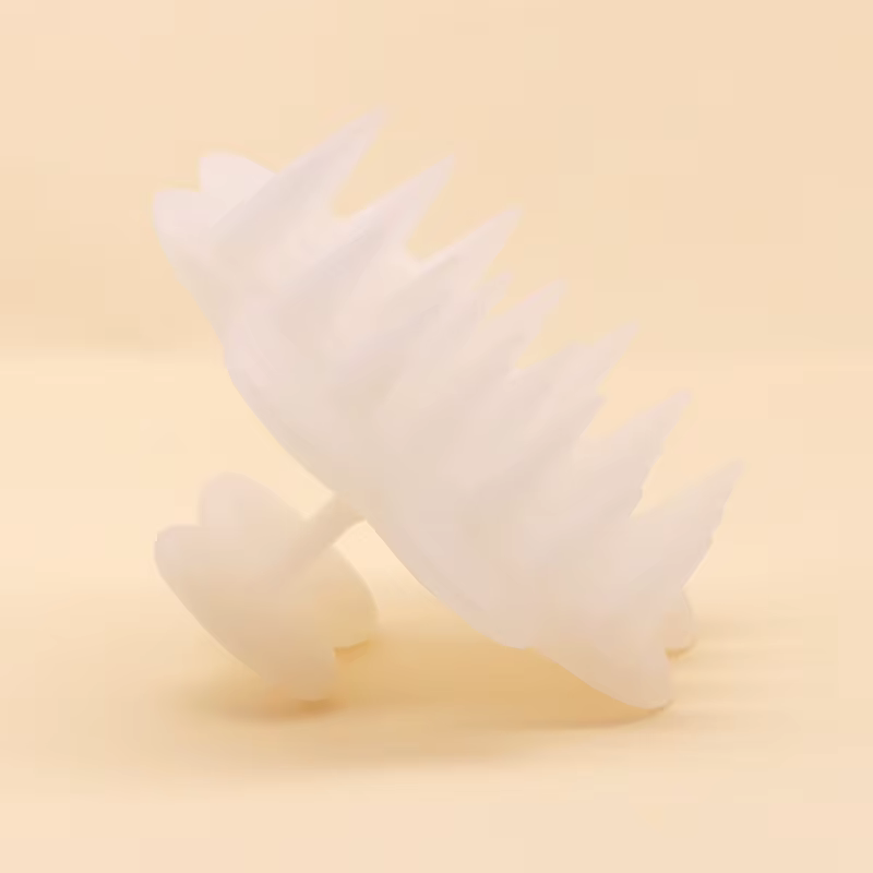 Brosse à shampooing en silicone avec poils souples, masseur de cuir chevelu, élimination des pellicu