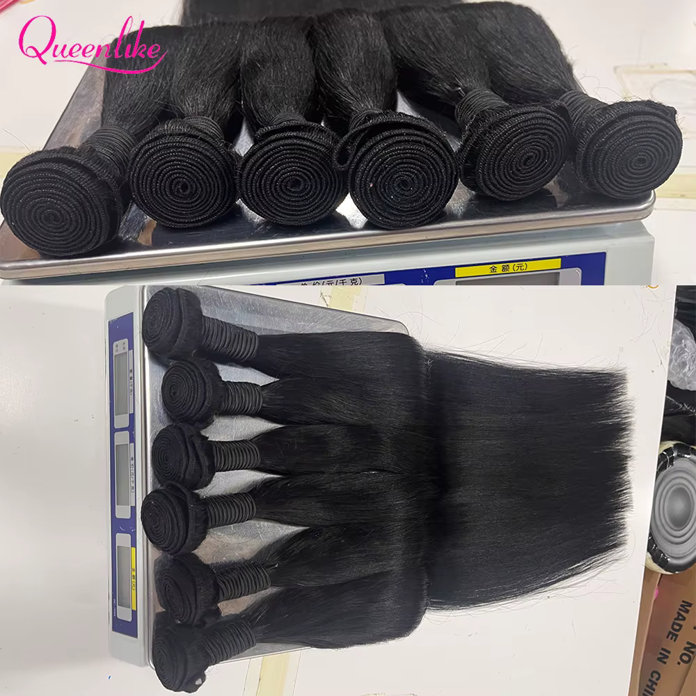 Queenlike 30 pouces paquets de cheveux humains brésilien cheveux bruts armure 1/3/4 paquets de cheve