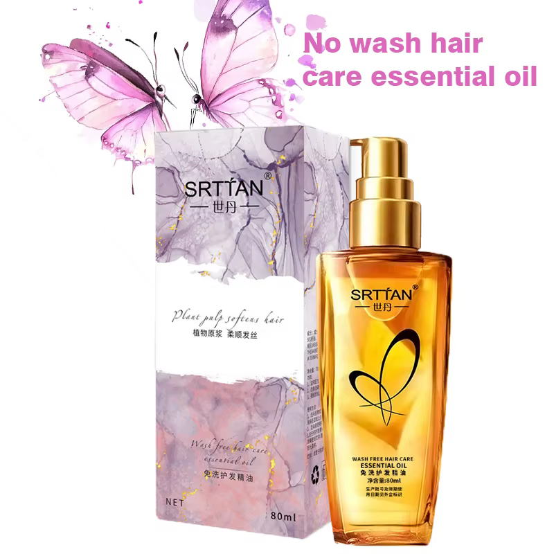 Huile essentielle de soin capillaire sans lavage, soin capillaire doux, sans lavage, huile capillair