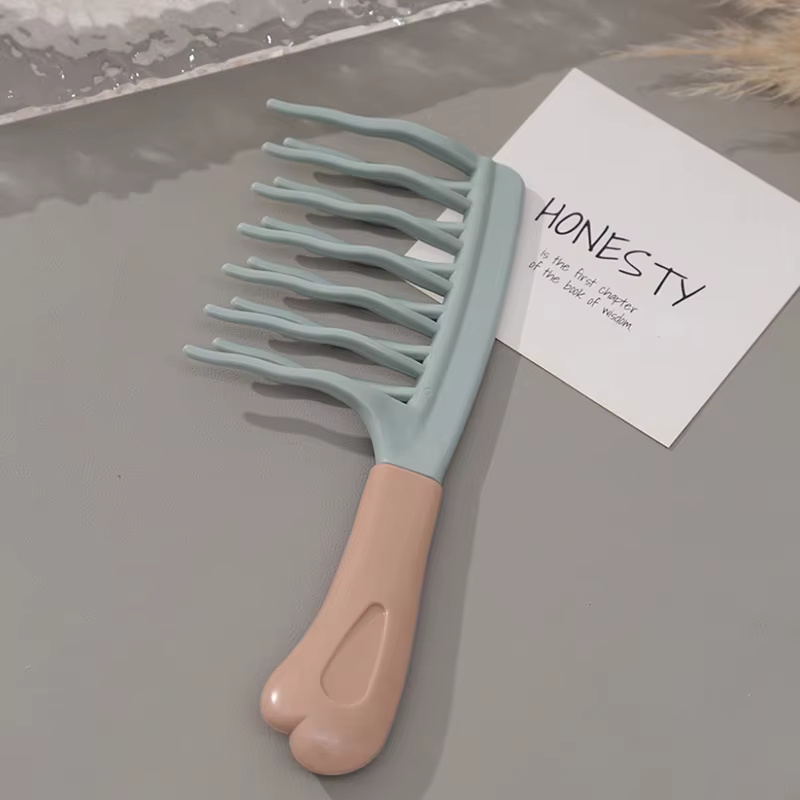 Peignes à cheveux à double dents larges, idéaux pour les boucles longues et les Styles volumineux, g