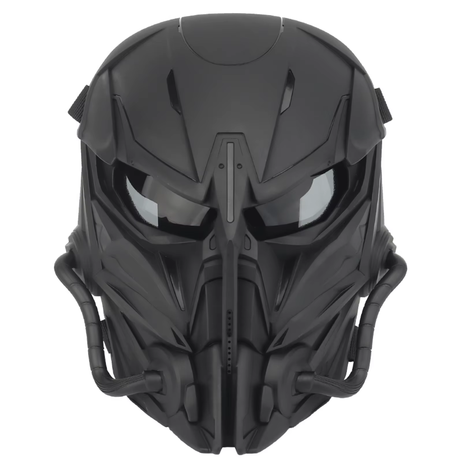 Masque de crâne Airsoft intégral, masque de chasteté avec lentille grise pour CS Wargame Halloween C