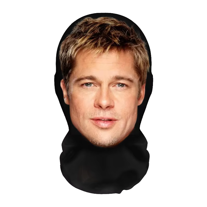 Masques faciaux 3D imprimés de célébrités, motif Kanye, masques en maille intégrale, accessoires de