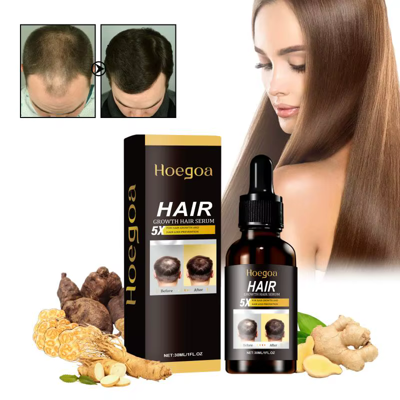 Soins capillaires au gingembre Hoegoa, améliore les cheveux secs et crépus, nourrit, hydrate, donne 
