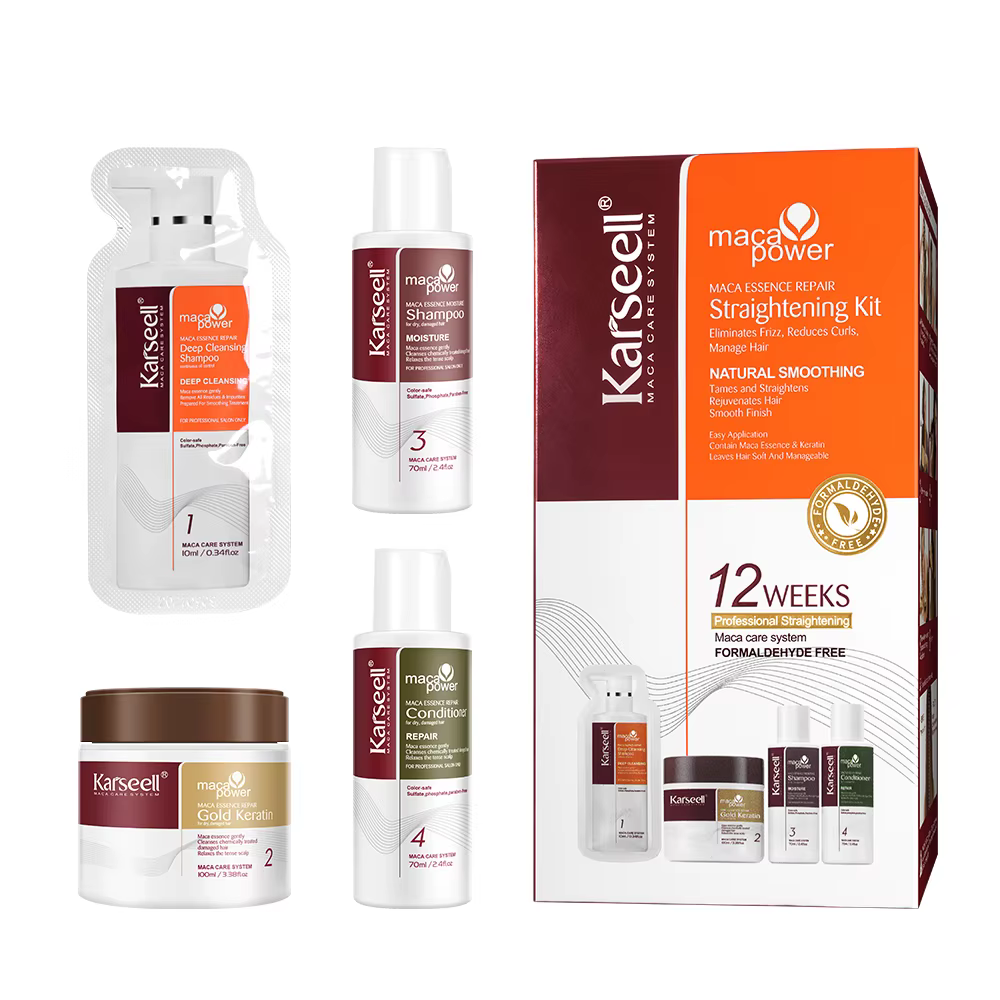 Karseell – masque capillaire à la kératine dorée, réparation rapide, Kit de lissage des cheveux endo
