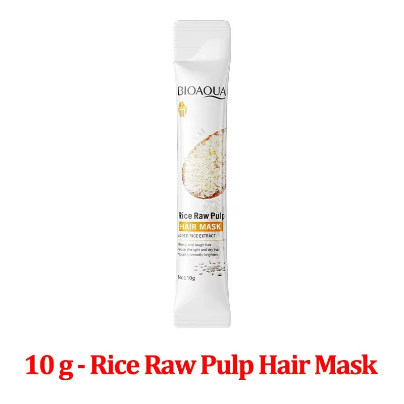 Masque capillaire à la purée de riz, pénètre au cœur des cheveux, reconstitue les nutriments capilla