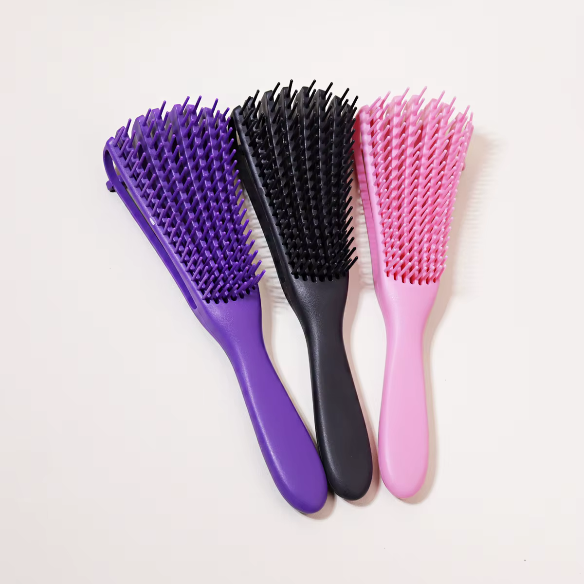 Brosse de massage du cuir chevelu, brosse à cheveux antistatique pour boucles humides, outil de coif