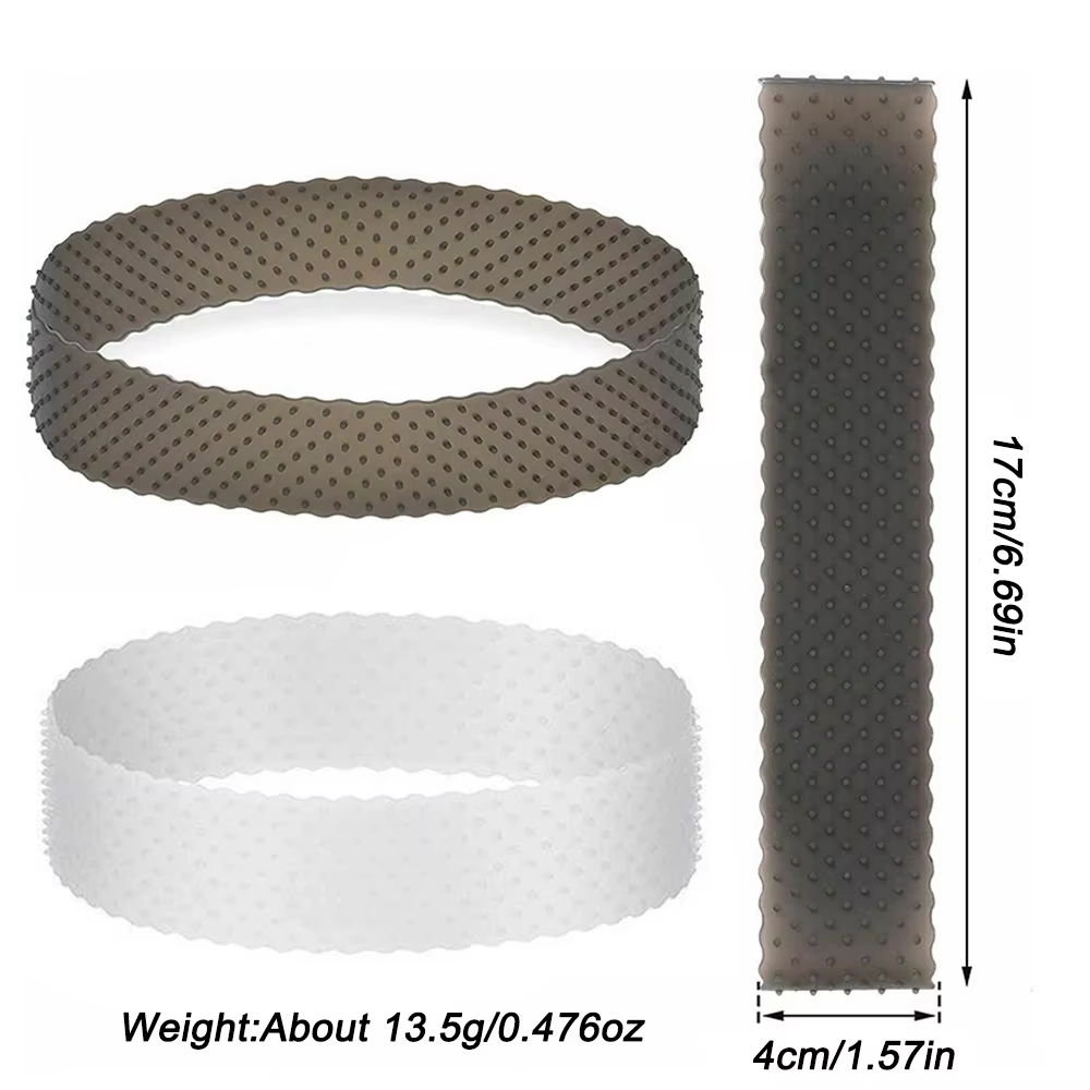 Perruque élastique en Silicone, fixation réglable, bandeau sans couture, perruques antidérapantes, b