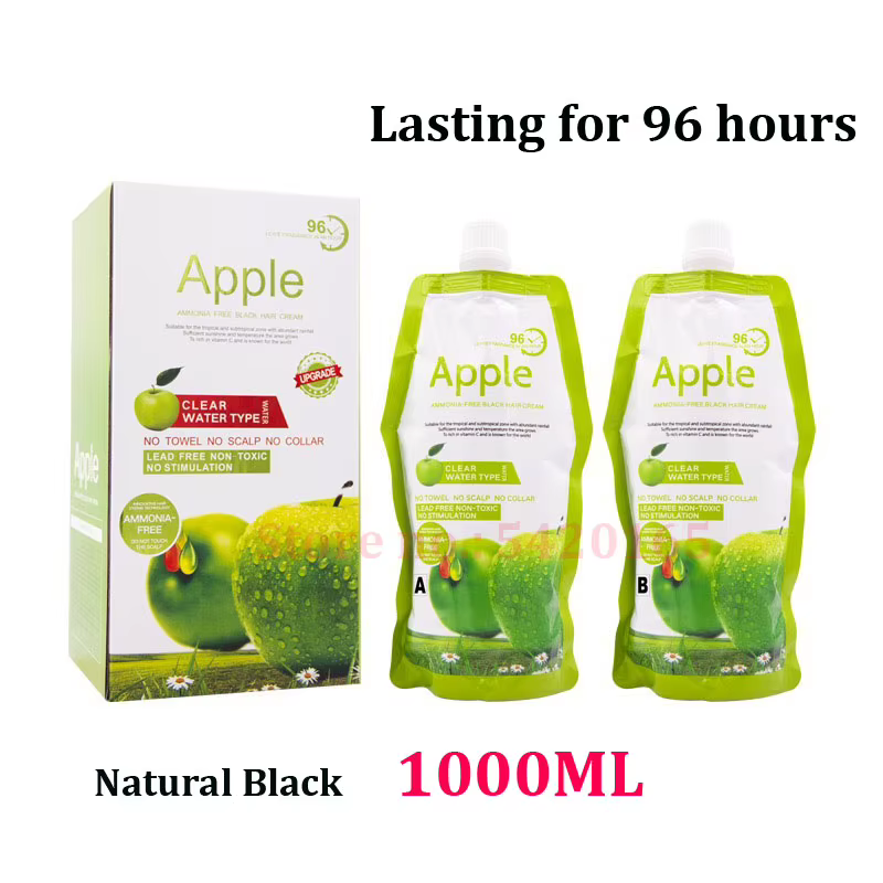 Crème colorante capillaire naturelle 100% noire pour couvrir les cheveux blancs, coloration facile p