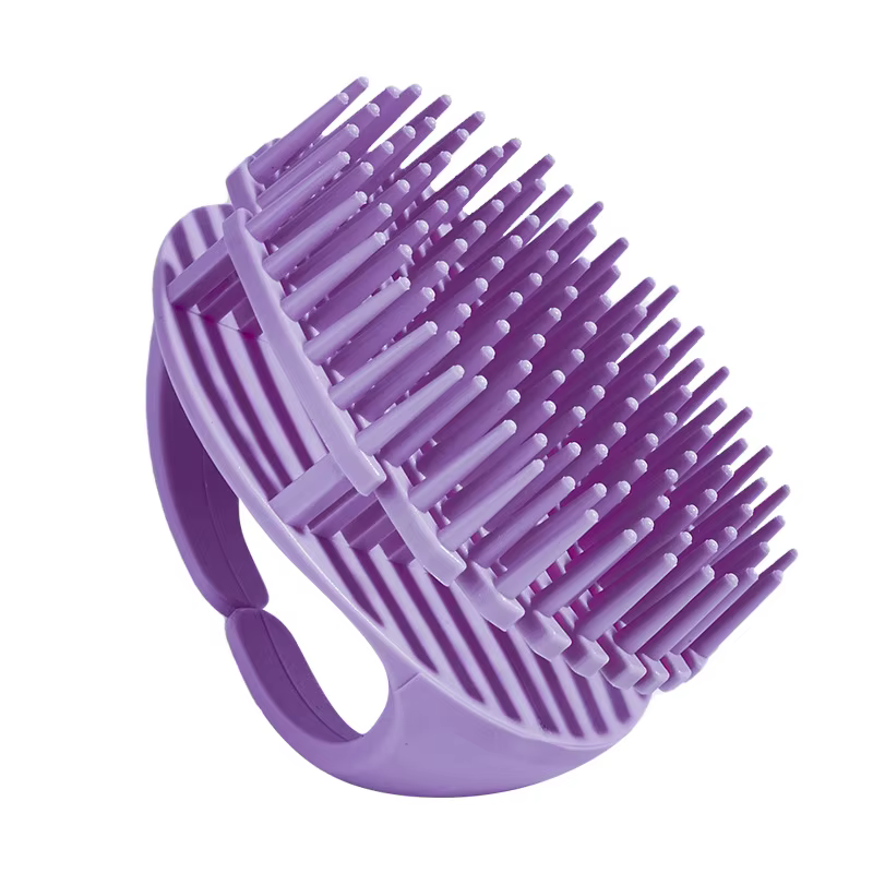 Brosse de massage en silicone pour cuir chevelu et corps, brosse de lavage capillaire, exfoliant pou