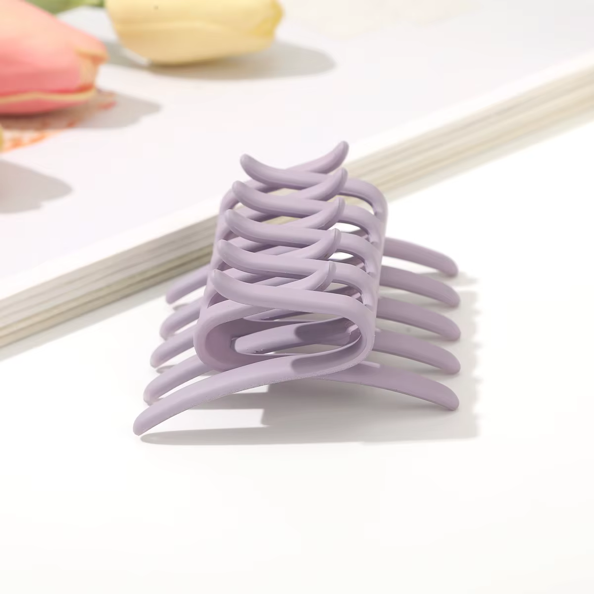 AWAYTR 11 couleurs Double face pince à cheveux peigne à cheveux pour les femmes givré denté peigne a