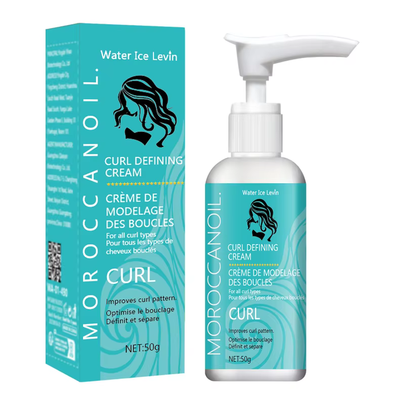 Crème Définitive pour Boucles à la Kératine et Biotine - Séchage Rapide, Anti-Frisottis, Boucles Reb