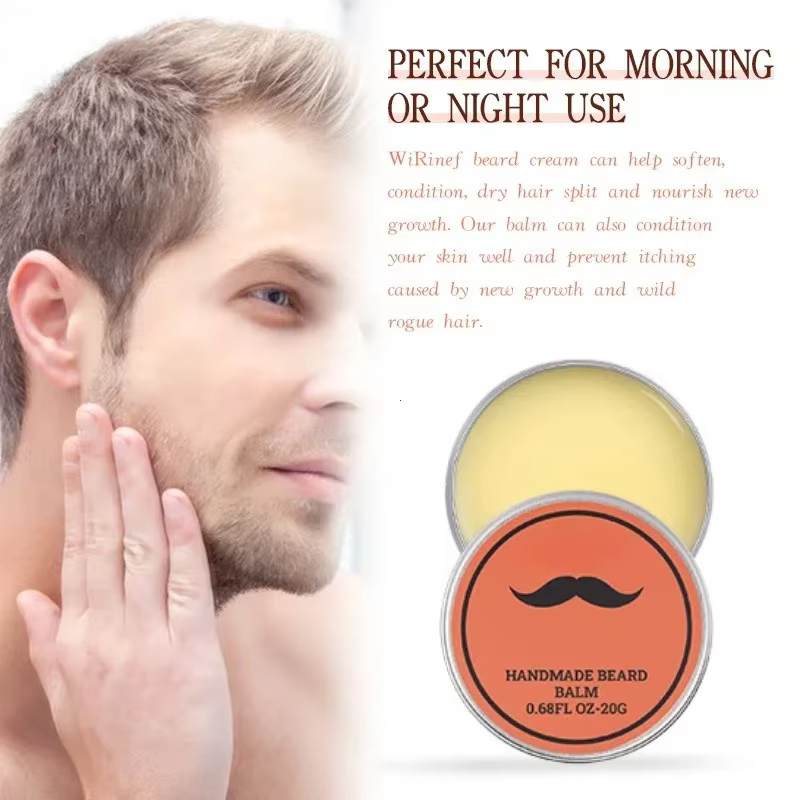 Baume à barbe naturel cire homme huile de croissance de barbe hydratant lissant Dashing messieurs ba