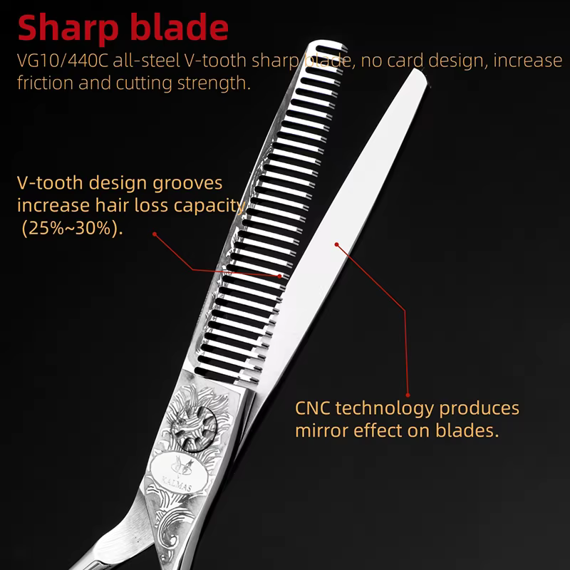 Ciseaux de coiffure professionnels en matériau VG10, machine à couper les cheveux, ciseaux de coupe