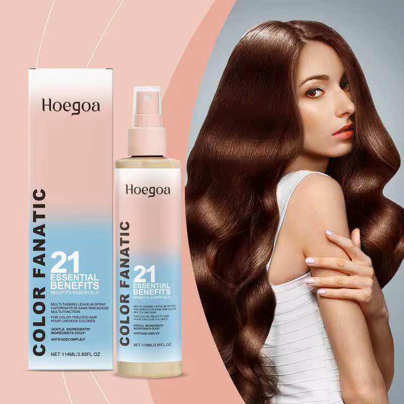 Spray protecteur thermique pour cheveux colorés, protection thermique, anti-frisottis, démêlant, apr