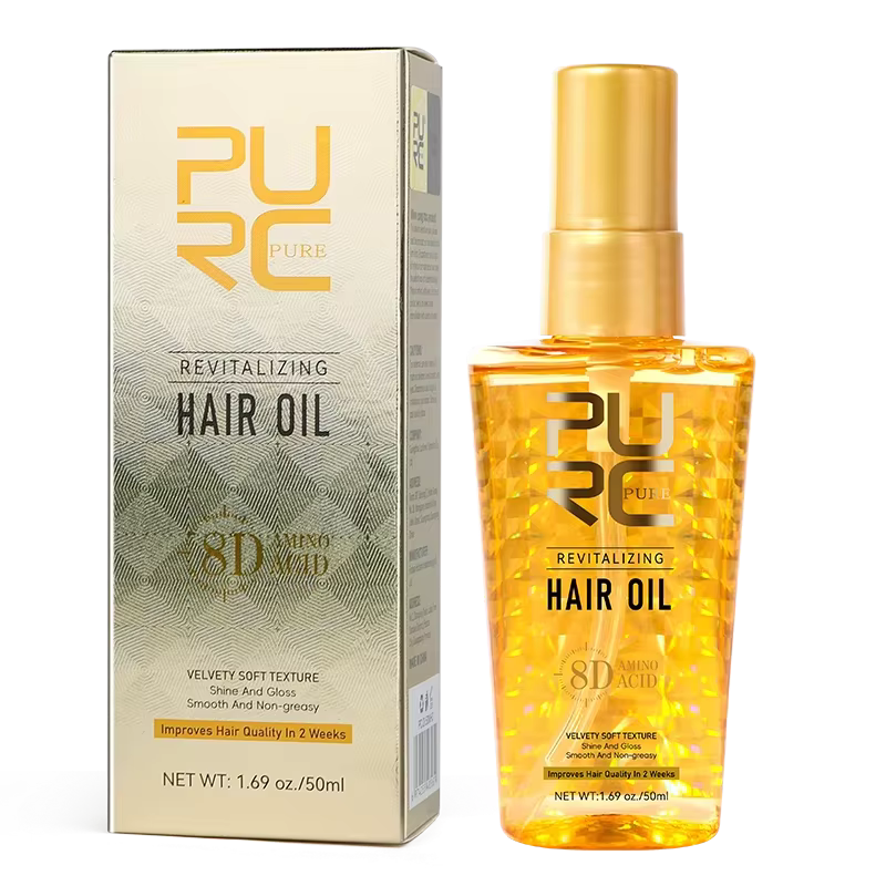 PURC – huile d'argan marocaine nourrissante pour cheveux, lissante, brillance, sérum pour cheveux do