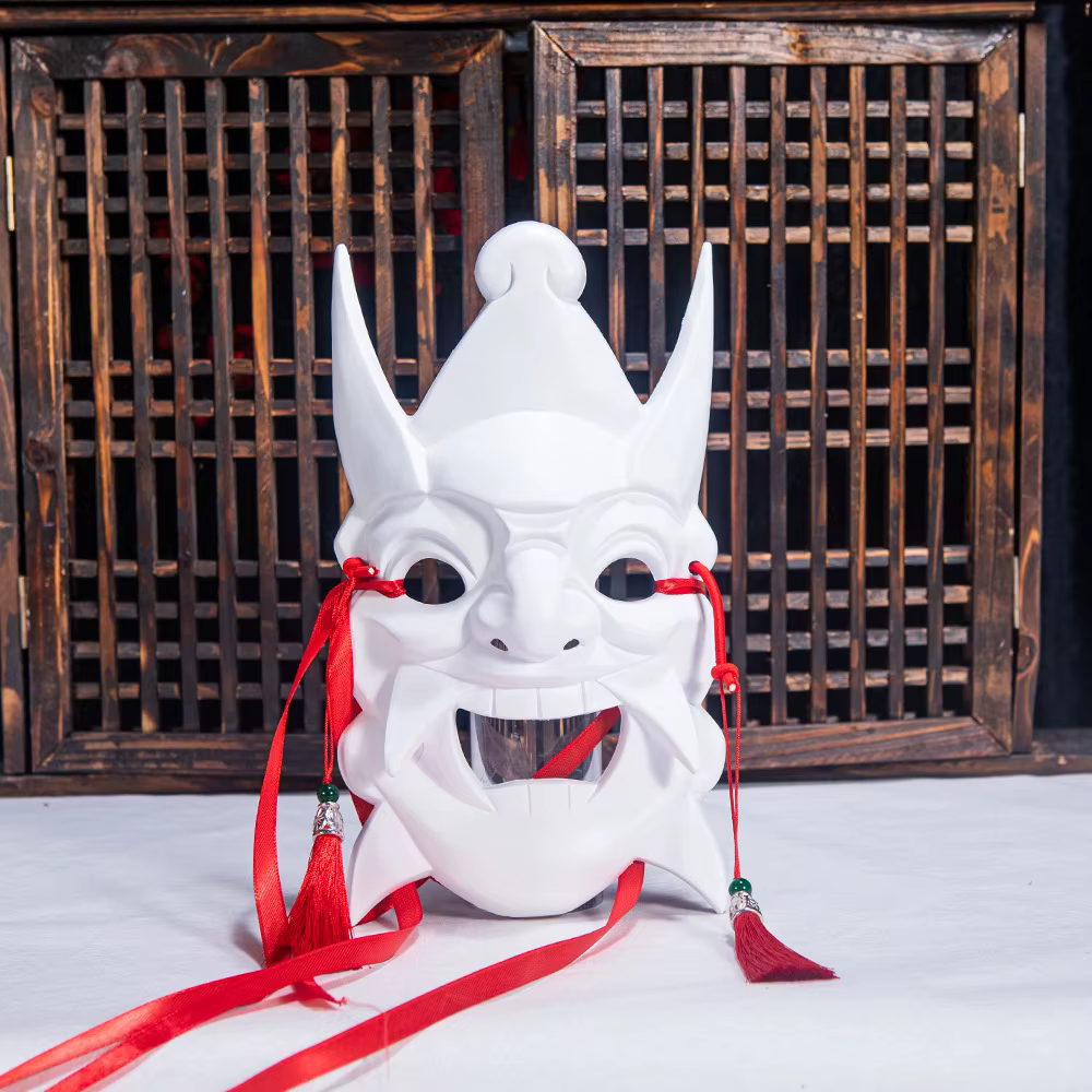 Nouveau Nouveau masque peint à la main COS sculpture sur bois ABS masque intégral accessoires antiqu