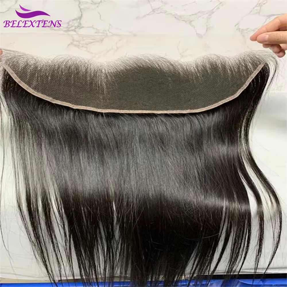 13x4 Transparente Dentelle Frontale 14 à 24 Pouces 100 % Humains Cheveux Pré-épilés Naissance de Che
