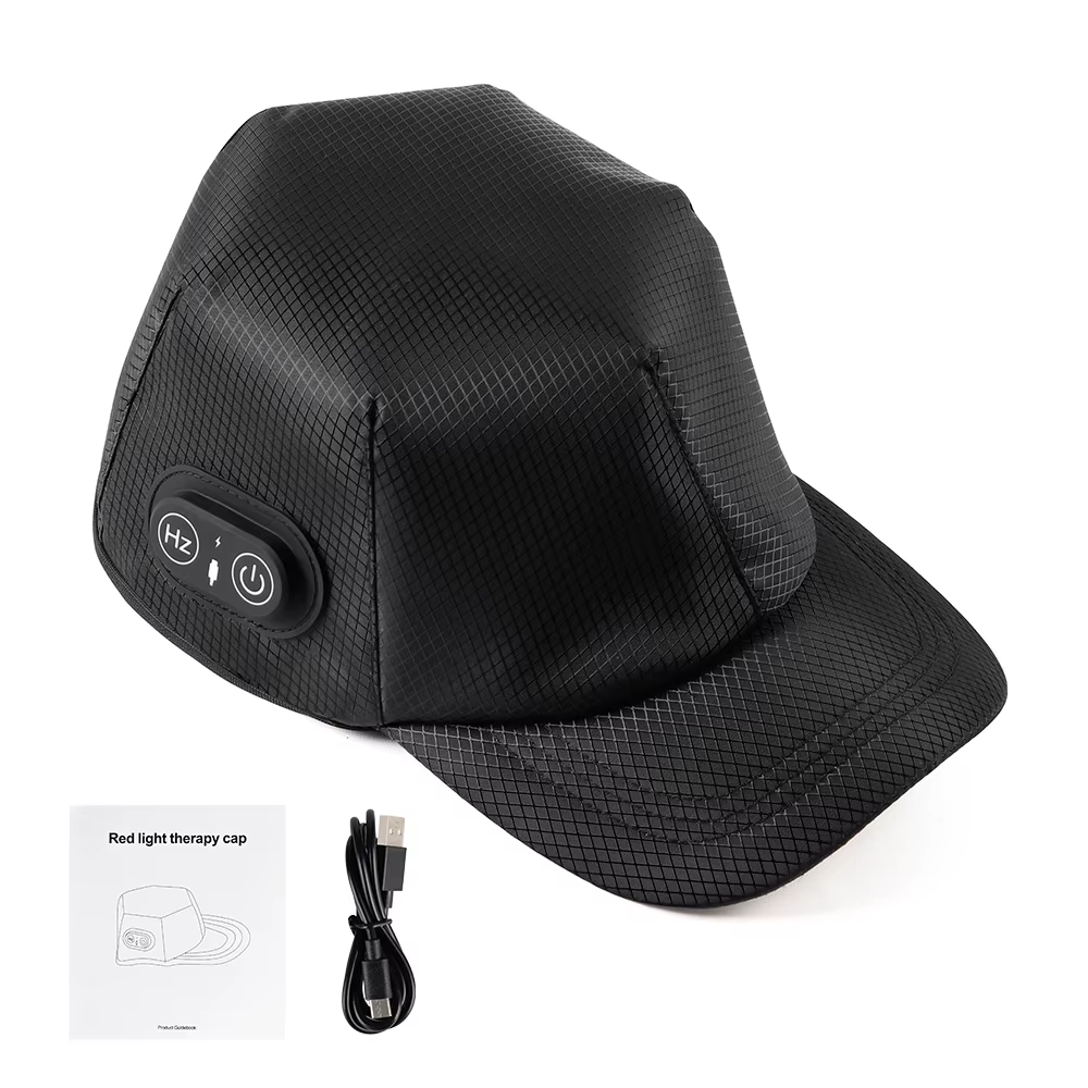 Casque de traitement de la perte de cheveux à lumière infrarouge rouge 650nm+850nm, chapeau anti-chu