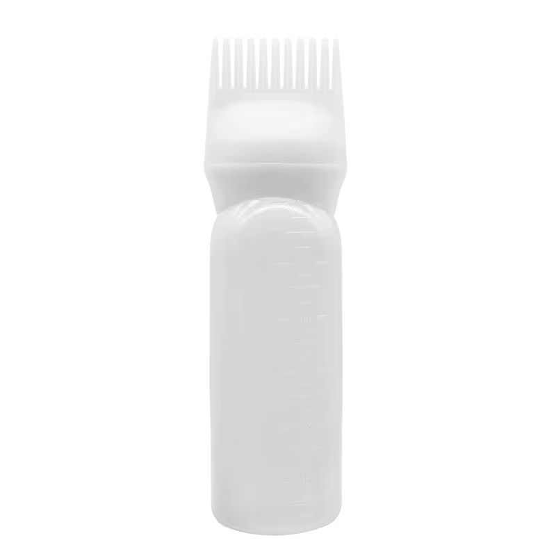 Bouteille applicateur d'huile capillaire pour Salon de coiffure, 3 couleurs, peigne de teinture prof
