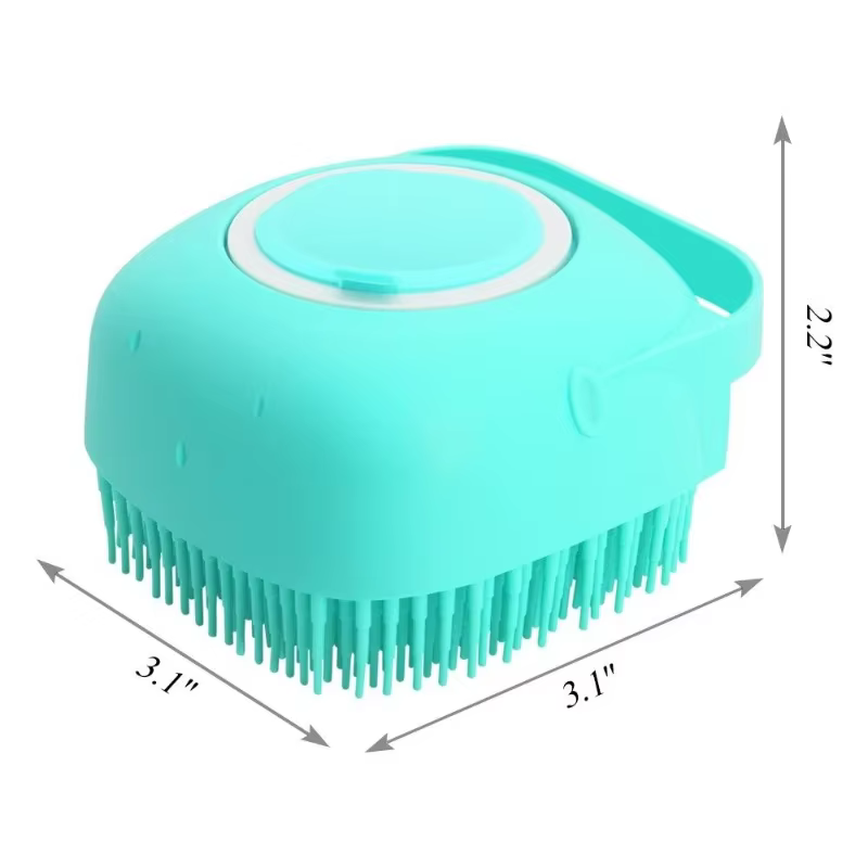 Brosse de massage pour animaux de compagnie 80 ml (2,7 oz) pour chien et chat, peigne de toilettage