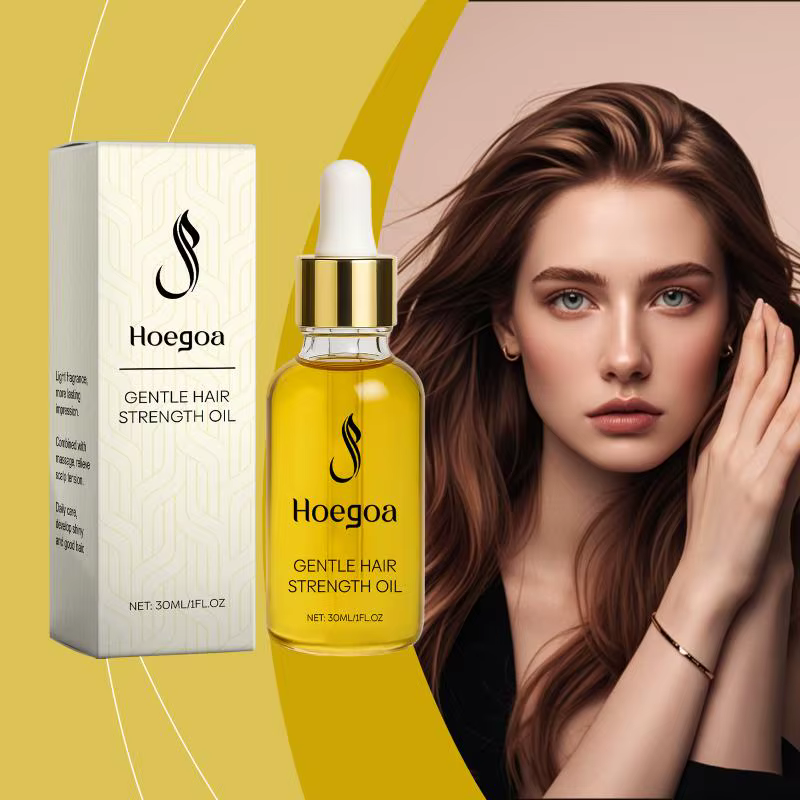 Huile essentielle Hoegoa pour les soins capillaires, nourrit le cuir chevelu, rend les cheveux lisse