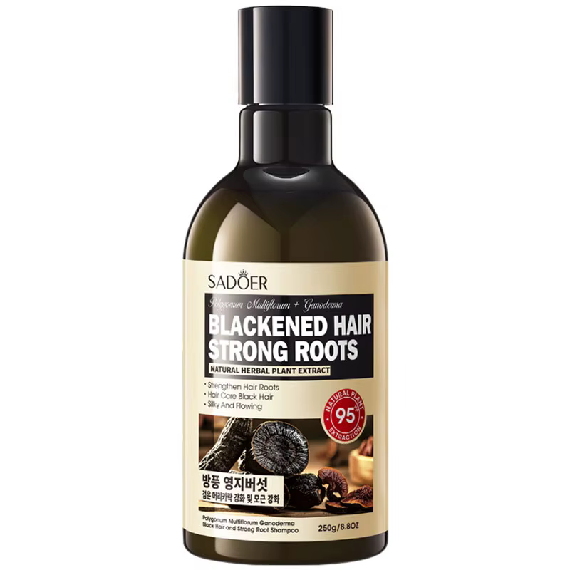 Shampoing Polygonum Multiflorum à base de plantes, blanc à noir, soins capillaires végétaux, hydrata