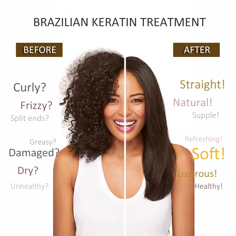 PURC-KerBrian 12% de formol brésilien, lissage, réparation des cheveux abîmés, 300ml