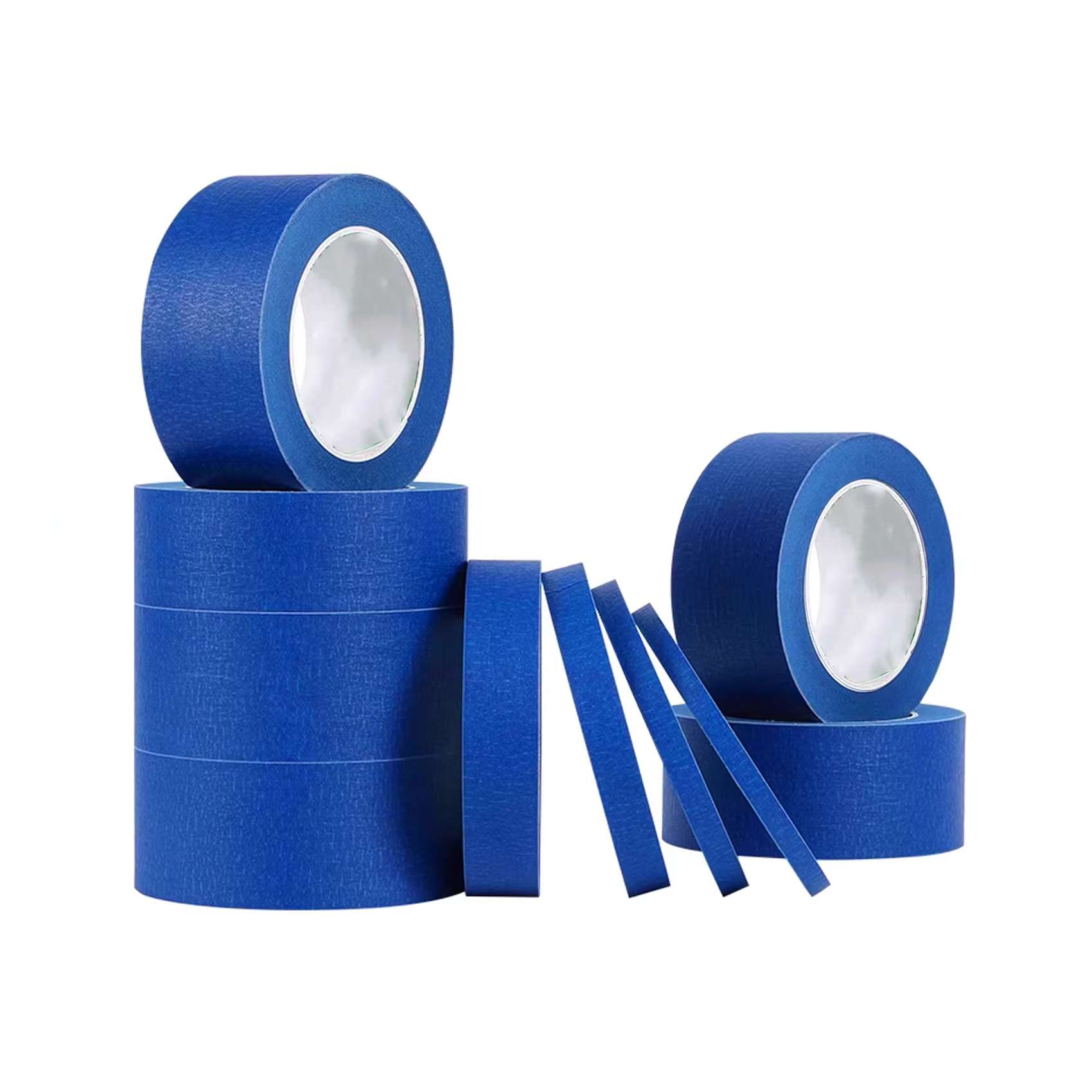 Ruban de masquage bleu 20M/60M pour peinture, bords, finitions, plafonds - Idéal pour projets de pei