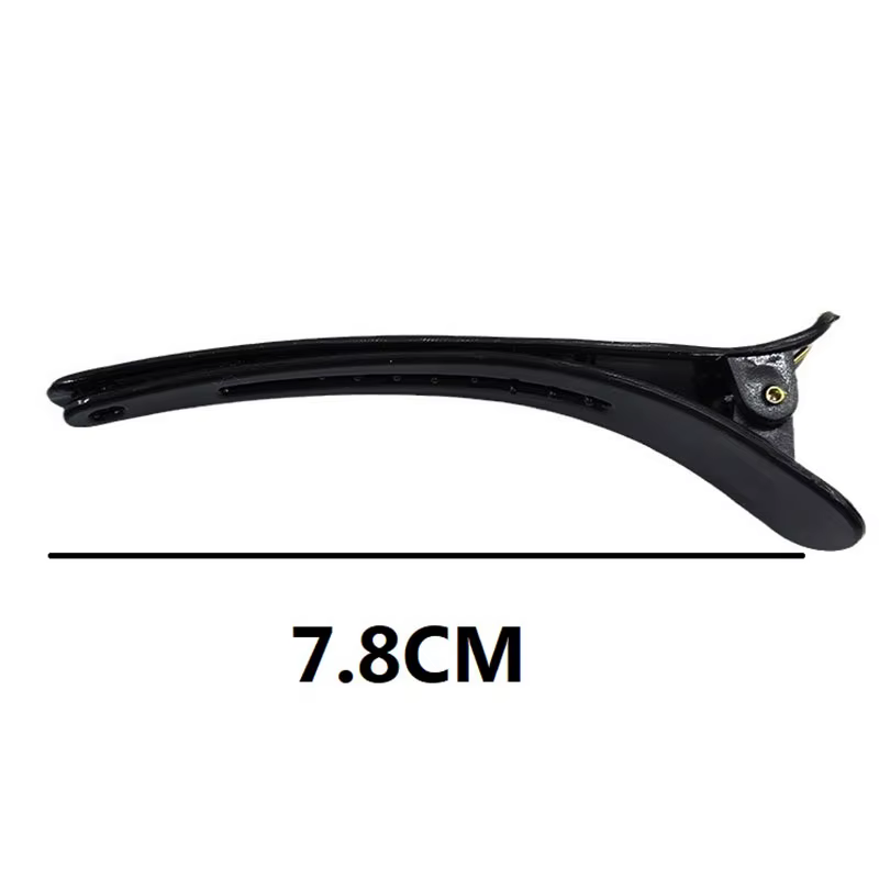 Pinces à cheveux pour coiffeur professionnel, pince à bec de canard, pince crocodile crocodile, 10 p