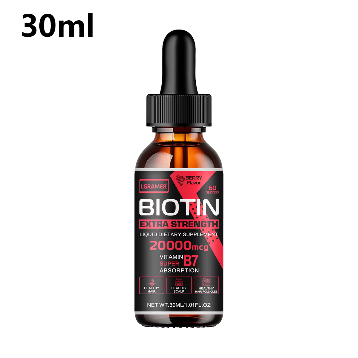 Biotin-Sérum de croissance des cheveux, produits anti-chute de cheveux, Fast Lauren, prévention des 