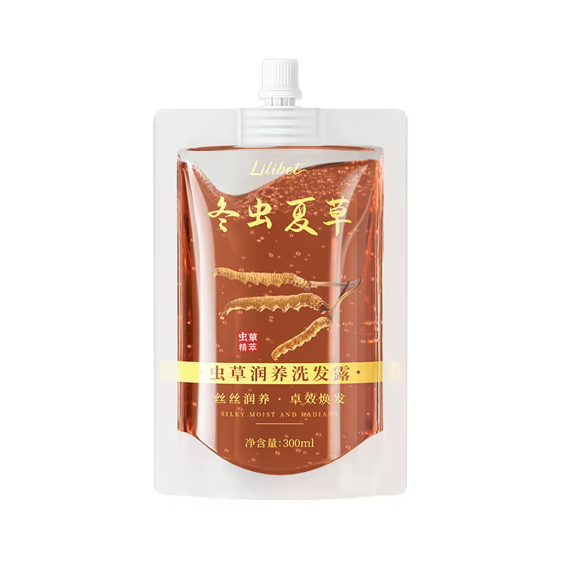 Cordyceps Sinensis shampooing poche soins capillaires contrôle de l'huile shampooing moelleux répara