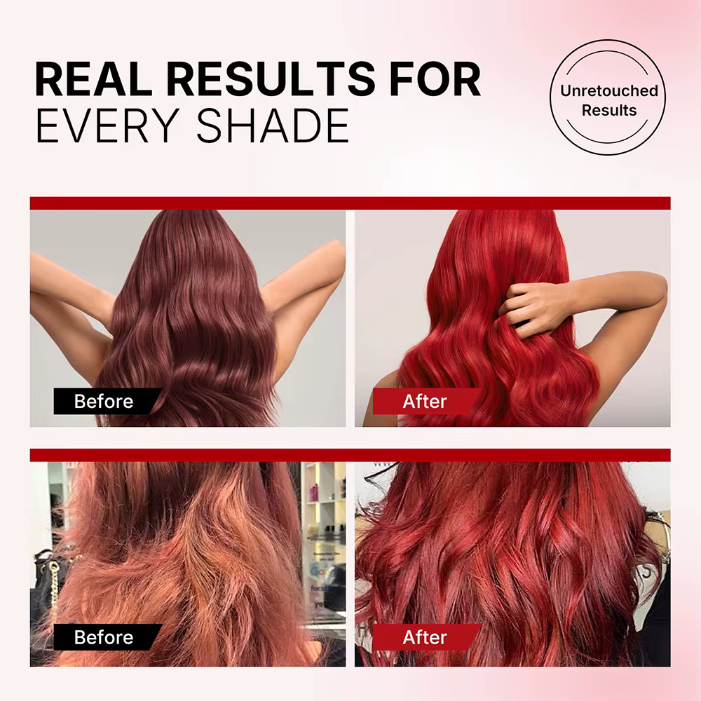 Karseell 500 ml déposant la couleur masque pour cheveux rouges revitalisant stimulant la couleur, hy