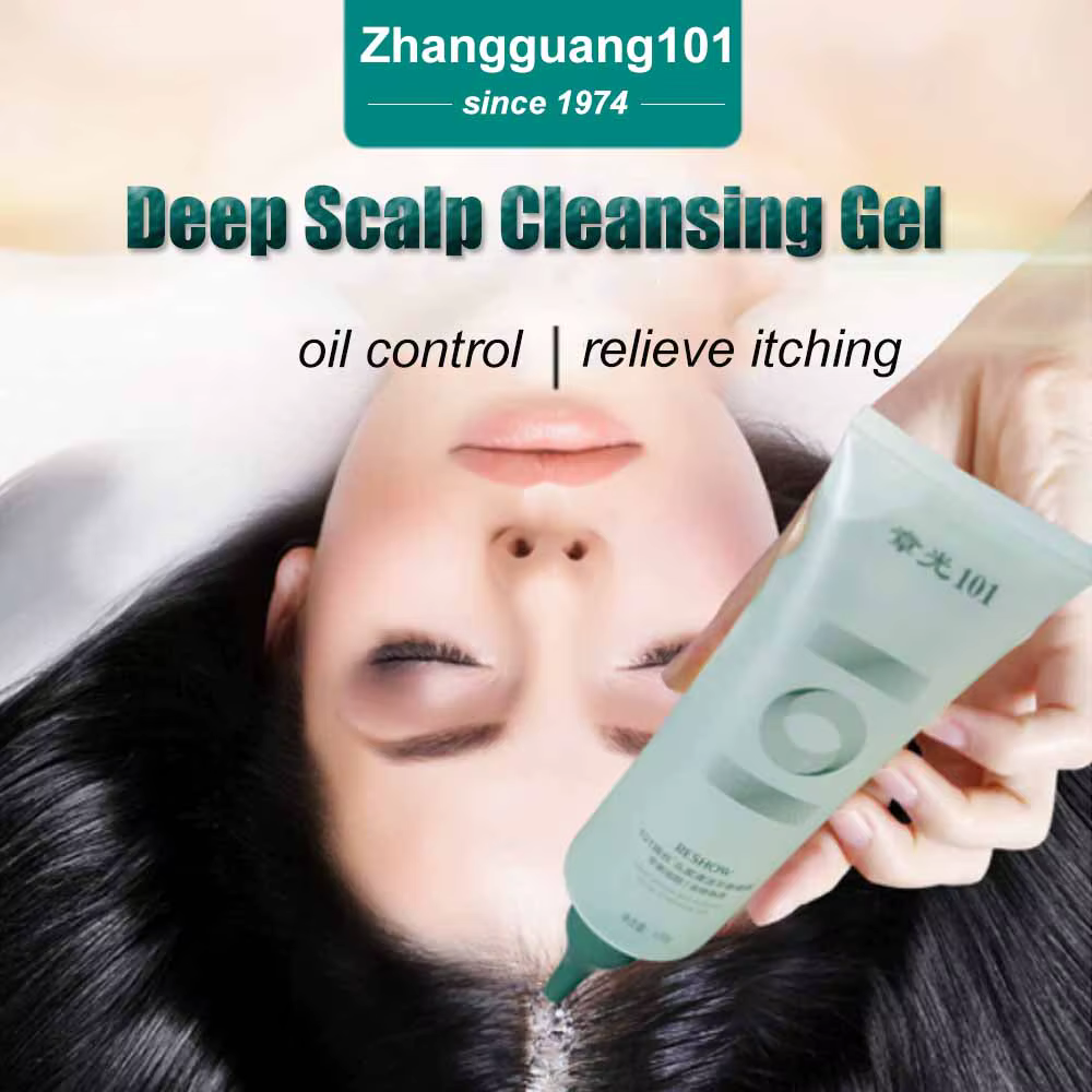 Zhangguang-Shampoing 101 gel nettoyant pour cuir chevelu, liquide de nettoyage du follicule pileux e