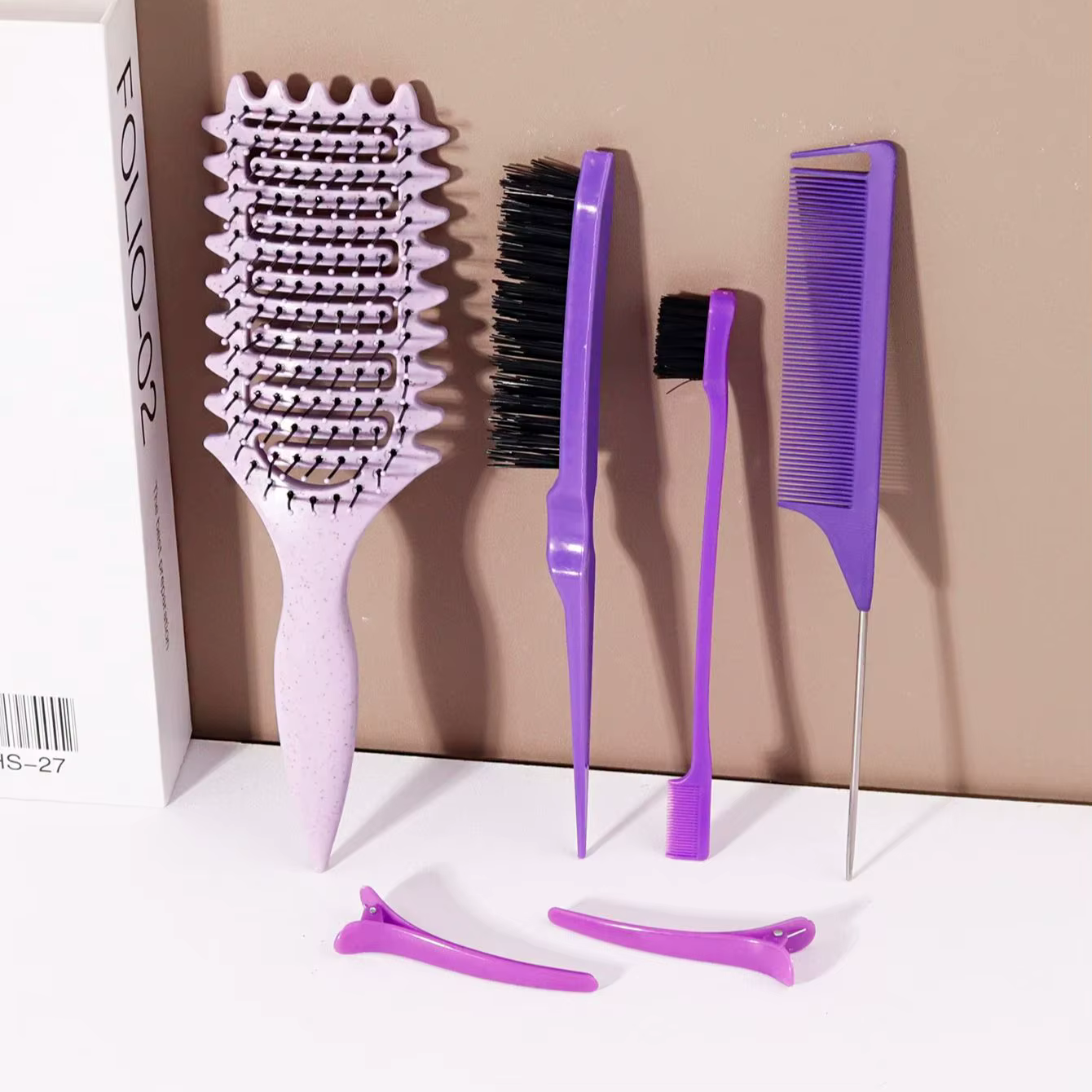 Ensemble de coiffure pour salon de coiffure, 6 pièces, pour définir les boucles, adapté à la coiffur