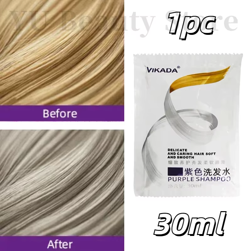 Shampoing professionnel pour enlever les cheveux jaunes, Anti-jaune, couleur verrouillée, argent, bl