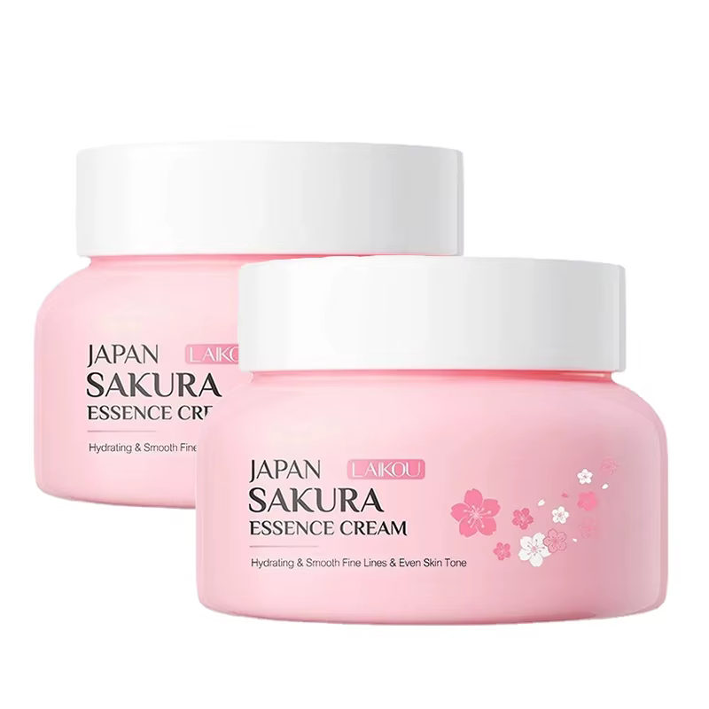2 pièces LAIKOU japon Sakura Essence crème pour le visage fleur de cerisier lissant crème pour le vi