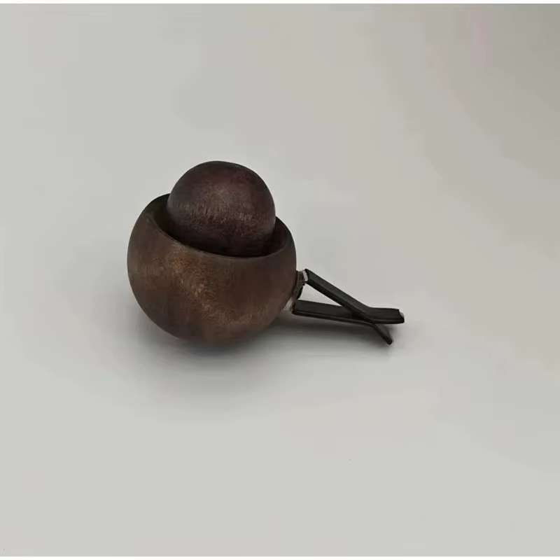 Diffuseurs d'huiles essentielles en bois pour voiture - Design sphérique, diffuseur de parfum pour c