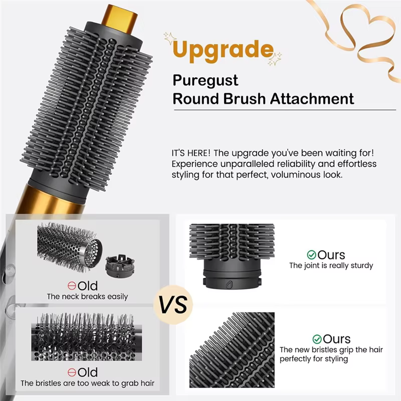 Brosse volumisante ronde Compatible avec Dyson Airwrap HS01 HS05 HS08, barils longs coniques de 0,78