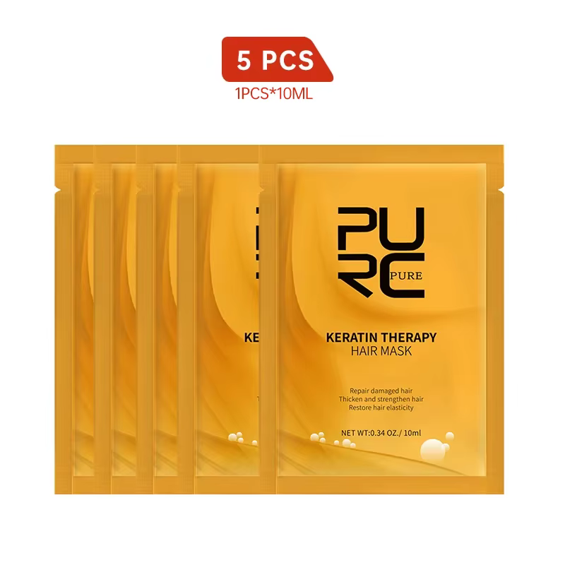 PURC – masque capillaire magique professionnel, traitement à la kératine, réparation des dommages, c