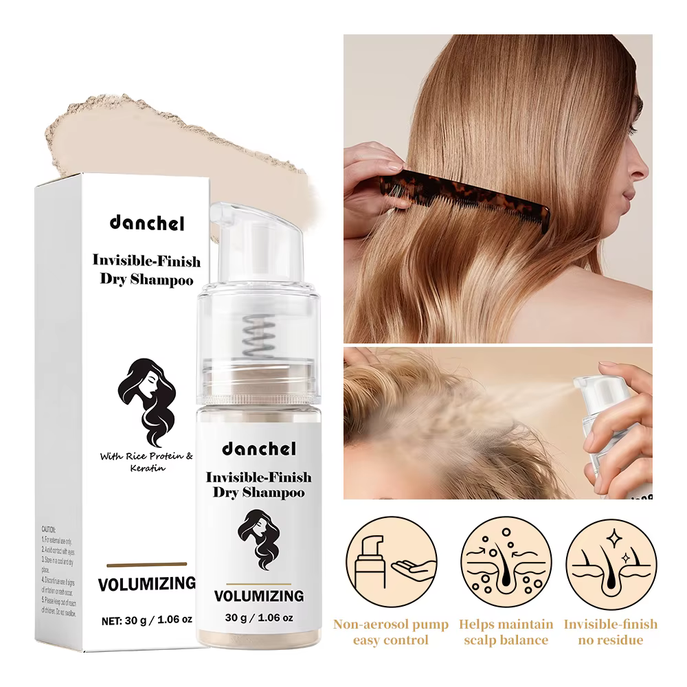 Poudre de shampoing sec instantané, contrôle du sébum, volume et texture, pour racines de cheveux, s