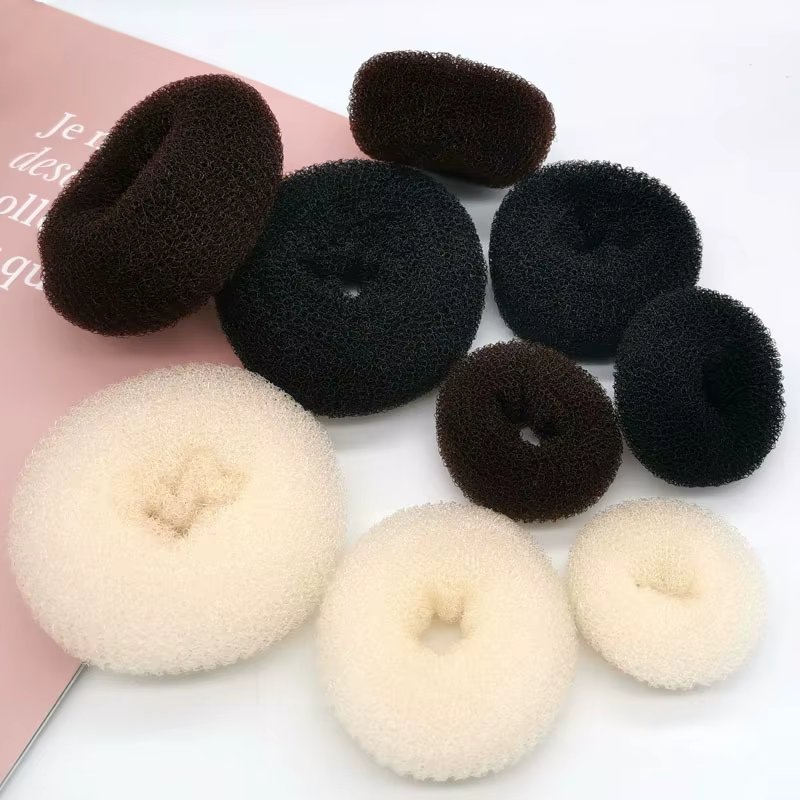 Machine à chignon magique pour femmes, 1 pièce, S M L, noir/marron/ivoire, Donut Bagel, outils pour