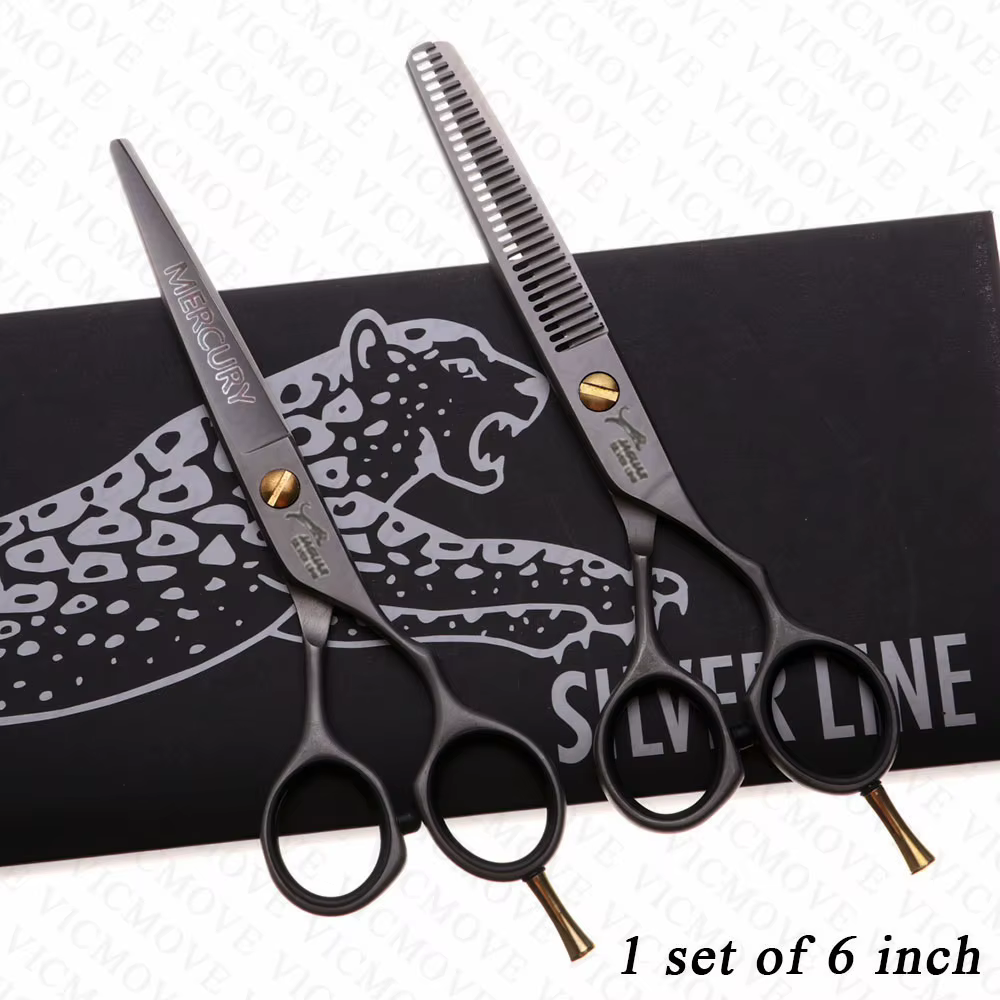 Ciseaux à cheveux professionnels 5 "/5.5"/6 "/6.5"/7 ", ensemble de ciseaux de coiffure, coupe + cis