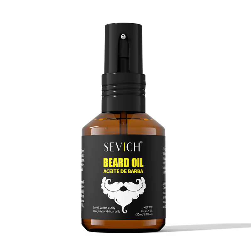 Huile de Romarin pour la Croissance de la Barbe pour Homme, Produit de Repousse Rapide, Épaississant