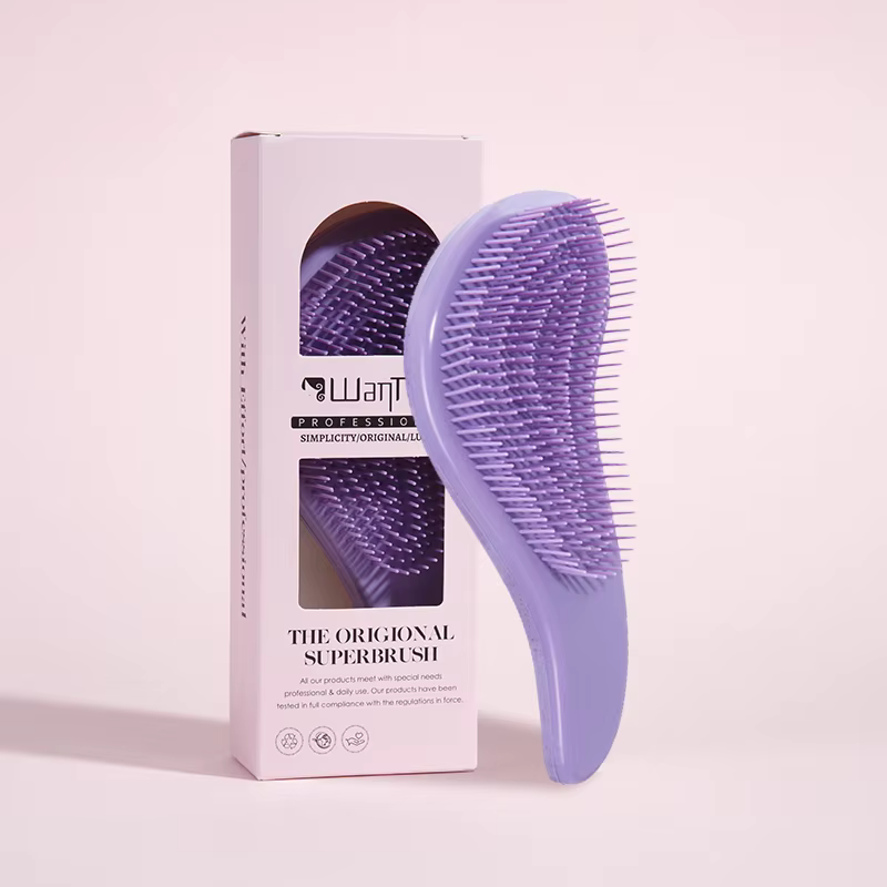 Peigne démêlant magique en boîte, antistatique, pour coiffure, pour filles, massage du cuir chevelu,