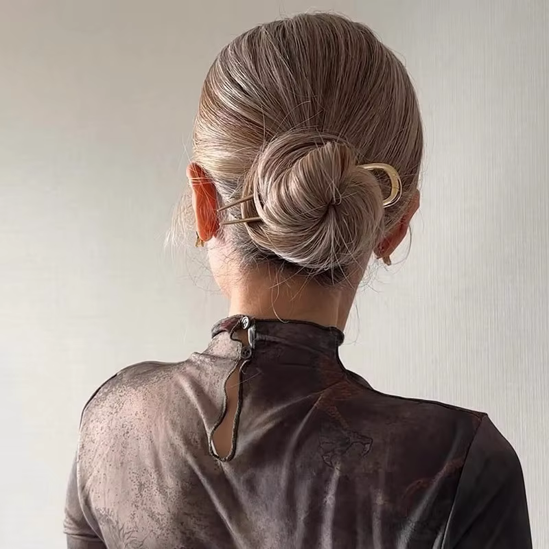 Nouvelles fourchettes à cheveux simples en forme de U, épingle à cheveux en métal, pinces à cheveux