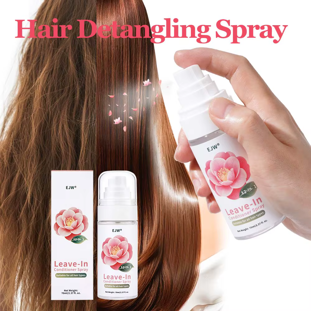 Spray de protection thermique EJW pour cheveux – Protection thermique pour cheveux – Spray coiffant