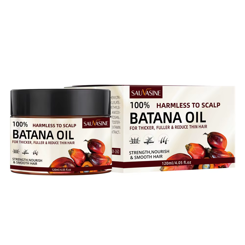 Huile de Batana Naturelle, Beurre de Batana, Masque Capillaire, Traitement Revitalisant Profond pour