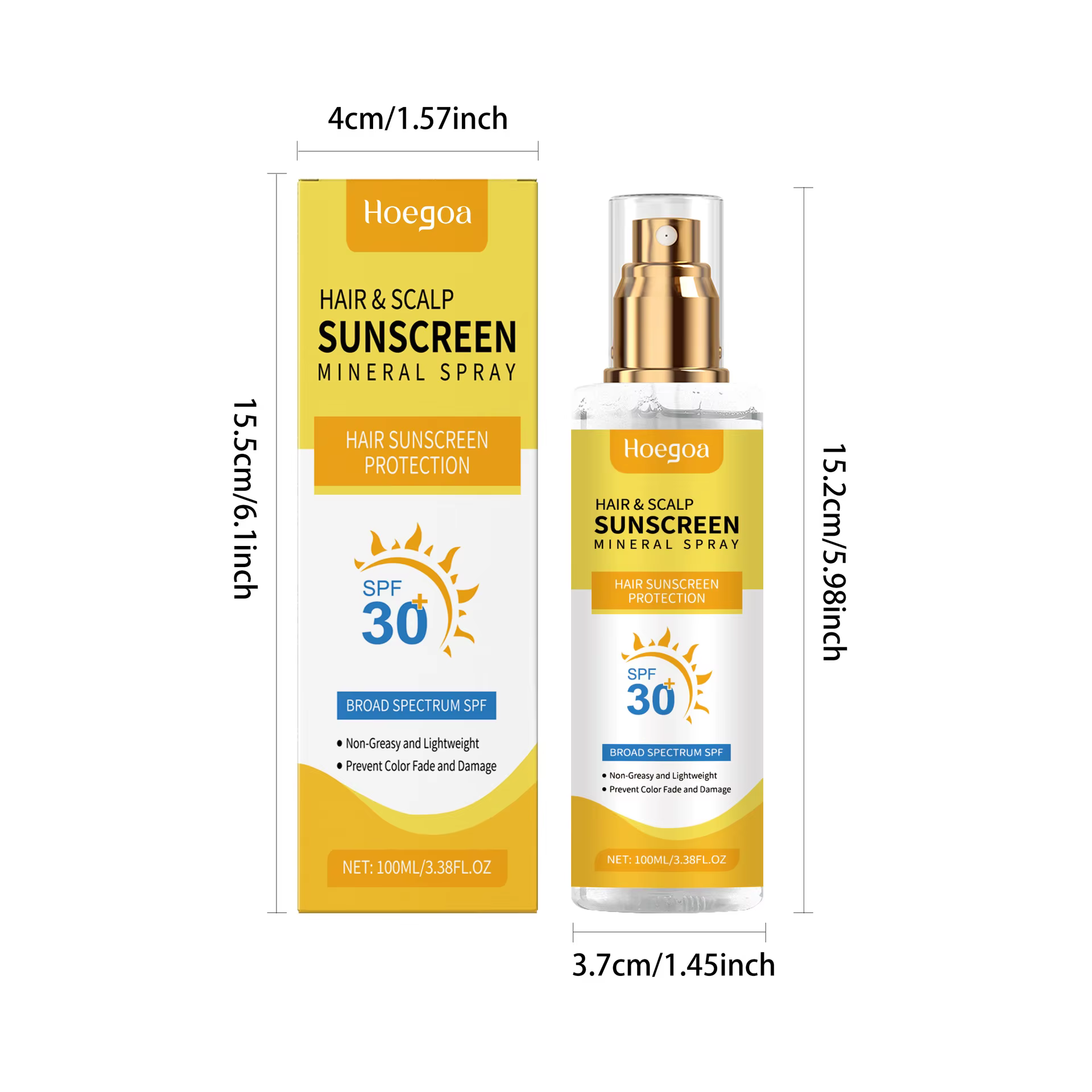 Spray solaire Anti-soleil pour cuir chevelu, prévient les coups de soleil, les dommages causés par l