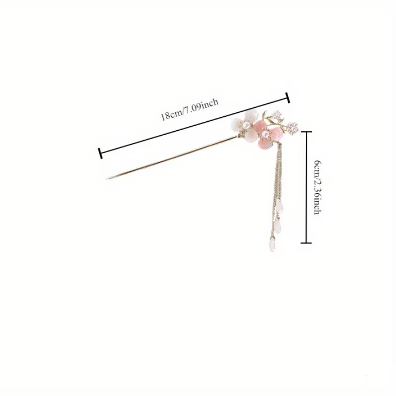 Accessoire de cheveux romantique de Style chinois, bijoux en alliage, aiguille à cheveux pour femmes
